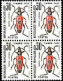 France Taxe N** Yv:109/112 Insectes (Bloc De 4) - 1960-.... Postfris
