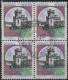 Italia 1980 Castelli 50 - 100 - 500 - 1000 £.  Quartine Usate - Blocchi & Foglietti