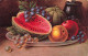 ARTS - Peintures Et Tableaux - Des Fruits Dans Une Assiette - Colorisé - Carte Postale Ancienne - Peintures & Tableaux