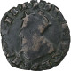 France, Charles X, Double Tournois, 15[??], Troyes, Cuivre, TB, Gadoury:510 - 1589-1610 Hendrik IV