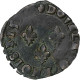 France, Charles X, Double Tournois, 15[??], Troyes, Cuivre, TB, Gadoury:510 - 1589-1610 Enrico IV