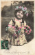 ENFANTS - Toutes Ces Fleurs Pour Vous - Colorisé - Carte Postale Ancienne - Portretten