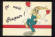 Lapin Humanisé, " Je Vais Craquer ". Création Jhean. Collection Lapin - Rabbit - Gekleidete Tiere