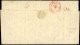 Let EMISSION DE 1849 - 1 Et 4, 10c. Bistre Et 25c. Bleu (2), Obl. GRILLE S. LAC, Càd T15 ANTIBES 28/11/50 Et PP Rouge, P - 1849-1876: Periodo Clásico