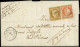 Let EMISSION DE 1849 - 1 Et 5, 10c. Et 40c. Obl. PC 2686 S. LAC, Càd T15 RIVES-DE-GIER 4/12/52, TTB - 1849-1876: Classic Period