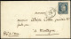 Let EMISSION DE 1849 - 4    25c. Bleu, Obl. PC S. Env., Càd ALGER MARSEILLE 20/2/53, TB - 1849-1876: Période Classique