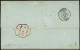 Let EMISSION DE 1849 - 5    40c. Orange, PAIRE Obl. PC 898 S. LSC, Càd T15 COGNAC 14/6/52, Arr. GLASGOW 18/6, TTB - 1849-1876: Klassieke Periode