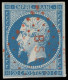 EMPIRE NON DENTELE - 14A  20c. Bleu, T I, Obl. Los. Rouge BSE, Bureau Spécial De L'Empereur, Frappe TTB - 1853-1860 Napoleon III
