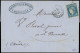 Let EMISSION DE BORDEAUX - 44B  20c. Bleu, T I, R II, Obl. Amb. ML S. LAC, Càd MARSEILLE A LYON 31/1/71, TTB - 1849-1876: Classic Period