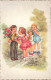 FANTAISIES -  Un Petit Couple S'offrant Des Présents - Colorisé - Carte Postale Ancienne - Autres & Non Classés