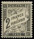 * TAXE - 23   2f. Noir, Frais Et TB. C - 1859-1959 Mint/hinged