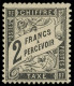 * TAXE - 23   2f. Noir, Frais Et TB. C - 1859-1959 Neufs