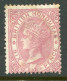 1865 British Honduras 6d Rose Sg 3 * - Britisch-Honduras (...-1970)