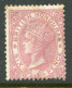 1865 British Honduras 6d Rose Sg 3 * - Honduras Britannique (...-1970)