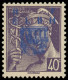 ** LA  LIBERATION - DECAZEVILLE 11b : 40c. Violet, DOUBLE Surcharge, TB - Liberación