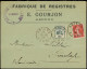 Let Spécialités Diverses - TIMBRES DE GREVE, AMIENS 1 : 10c. Vert Et Outremer Avec 10c. Semeuse, Obl. Càd AMIENS 15/5/09 - Documentos