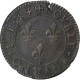 France, Henri III, Double Tournois, 1584, Paris, Cuivre, TTB, Gadoury:455 - 1574-1589 Heinrich III.