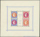 (*) VARIETES - 348/51 Pexip, Feuillet 135 X 160 Avec Au Centre Bloc De 4 Timbres Couleur Différentes Sans Valeur Faciale - Unused Stamps