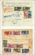 Let A.E.F. 4 Lettres Affr. Timbres Surch. FRANCE LIBRE Dont 3 Rec., TB - Autres & Non Classés