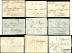 Let MONACO Lot De 18 MP Et 6 Lettres Affr. France Avec Obl. De Monaco, B/TB - Marcofilia