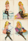 Pin-Ups  - 8 Cartes Postales   -   Années 55/60  Réf, 900/330 - Pin-Ups