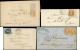 Delcampe - Let Empire Non Dentelé, 24 Lettres Ou Documents, Affranchissements Divers, Dont N°11 Seul, 12 Seul, 14 Piquage Susse, Lo - Collezioni (in Album)