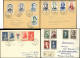 Let Lot De 11 Env. Affr. Commémo (1941-58) Dont N°867/72, 891/96 Et 1027/32, TB - Sammlungen (im Alben)