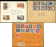 Let Lot De 11 Env. Affr. Commémo (1941-58) Dont N°867/72, 891/96 Et 1027/32, TB - Collections (with Albums)