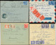 Let Lot De 7 Env. Affr. Gandon Avec Taxes Coloniaux Ou étrangers, TB - Collections (with Albums)