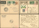 Let Lot De 8 CP Affr. Autriche, Allemagne, Hongrie, Pays-Bas Et Brésil, Cachets Zeppelin Divers 1924-31, TB - Colecciones (en álbumes)