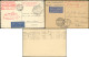 Let Allemagne, Empire, Lot De 7 CP Affranchissements Divers Avec Cachet Zeppelin, 1929-31, TB - Colecciones