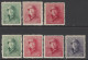 Belgique - 1919 - COB 167 - 168 - 168A ** (MNH) / 167 - 168 - 168A Et 169A * (MH) - 1919-1920 Behelmter König