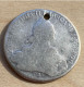 1774 СПБ ФЛ Russia Circulated .750 Silver Coin Rouble With The Hole,C#67A.2,7141 - Rusia