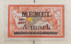 MEMEL - 4 Mark Type II Sur 2 F - VARIÉTÉ, BARRE PLUS COURTE - Unused Stamps