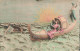 FANTAISIES -  Un Couple Au Milieu De La Mer Sous Le Soleil - Colorisé - Carte Postale Ancienne - Mannen