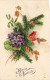 FETES ET VOEUX - Un Bouquet De Fleurs - Buon Natale - Colorisé - Carte Postale Ancienne - Anniversaire