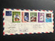 1970 Fujeria Philympia Strip 5  Events M/sheet Regd. Cover To England See Photos - Fudschaira