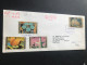 1970 Fujeria 3 Diff. Official FDCOVERS Incl. Int. Education Year Regd. Cover To England - Fudschaira