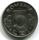 5 LEI 1992 ROMÁN OMANIA UNC Eagle Coat Of Arms V.G Mark Moneda #W11330.E.A - Rumania