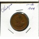 10 CENTS (Santeem) 1944 ÄTHIOPIEN ETHIOPIA Münze #AN755.D.A - Etiopía