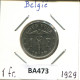 1 FRANC 1929 DUTCH Text BÉLGICA BELGIUM Moneda #BA473.E.A - 1 Franco