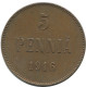 5 PENNIA 1916 FINLANDIA FINLAND Moneda RUSIA RUSSIA EMPIRE #AB231.5.E.A - Finlandia