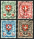 Schweiz Suisse 1935: OFFICIEL II N° 16-18 (15 GRATIS) Kreuz-Perforation + En Croix Mit Stempel Obliterée (Zu CHF 88.00) - Oficial