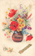 FETES - VOEUX - Nouvel An - Bonne Année - Des Fleurs Dans Une Vase - Colorisé - Carte Postale Ancienne - Other & Unclassified