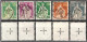 Schweiz Suisse 1935: OFFICIEL II N° 8-11+13 Kreuz-Perforation + En Croix Mit Stempel Obliterée Used (Zu CHF 260.00) - Officials