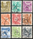 Schweiz Suisse 1937: OFFICIEL II N° 19y-27y Kreuz-Perforation + En Croix Mit Stempel Obliterée Used (Zu CHF 217.00) - Officials