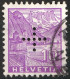 Schweiz Suisse 1937: OFFICIEL II N° 3 Kreuz-Perforation + En Croix Mit Stempel BERN 2 Obliterée  (Zu CHF 10.00) - Officials