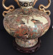 Delcampe - Grand Vase Avec Anses En Faïence Satsuma (29x28 Cm), Japon, Fin ère Meiji - Arte Asiático