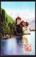 1946 Château De Chillon Gelaufene Maximum Karte, Gestempelt VEYTRAUX-CHILLON. Mit Originalunterschrift. - Cartoline Maximum