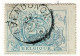 D070  ARENDONCK       POSTSTEMPEL  OP SPOORWEGZEGEL N°10  KLEURVARIANT BLAUWGROEN - Gebraucht